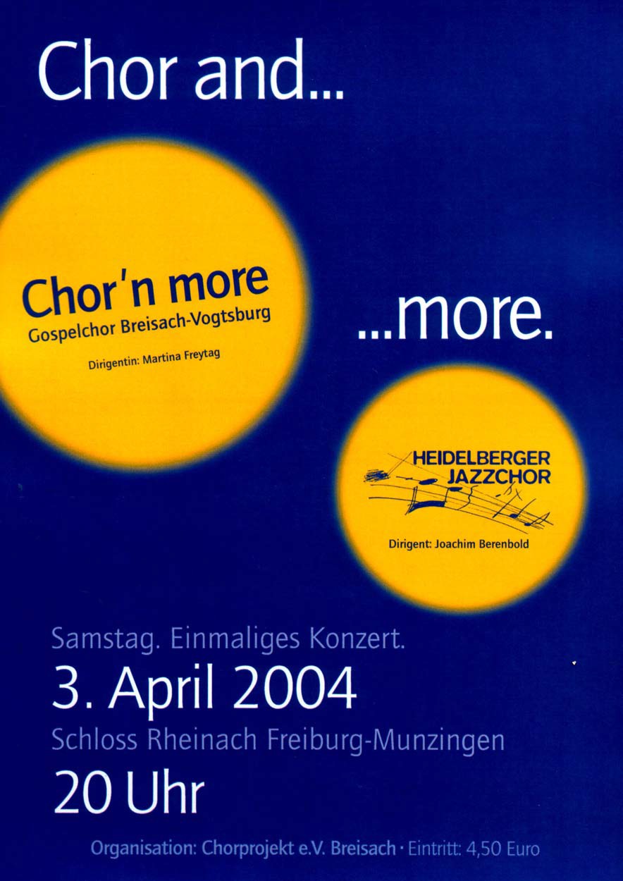 Plakat Konzert am 3.4.2004