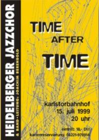 Plakat Konzert am 15.07.1999