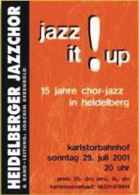 Plakat Konzert am 29.07.2001