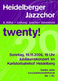 Plakat Konzert am 19.11.2006